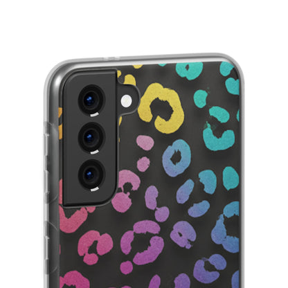 Vibrant Leopard Print Flexi Phone Case