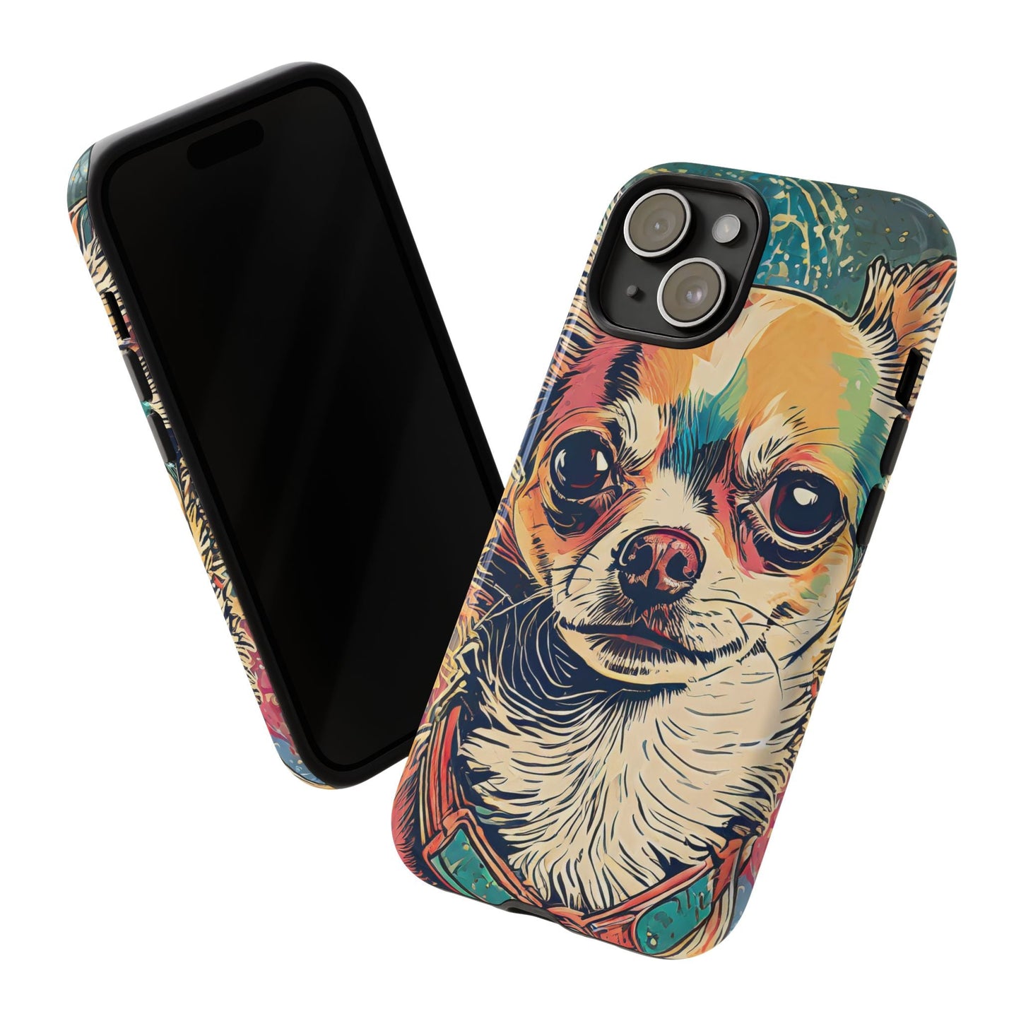 Abstract Chihuahua Tough Phone Cases