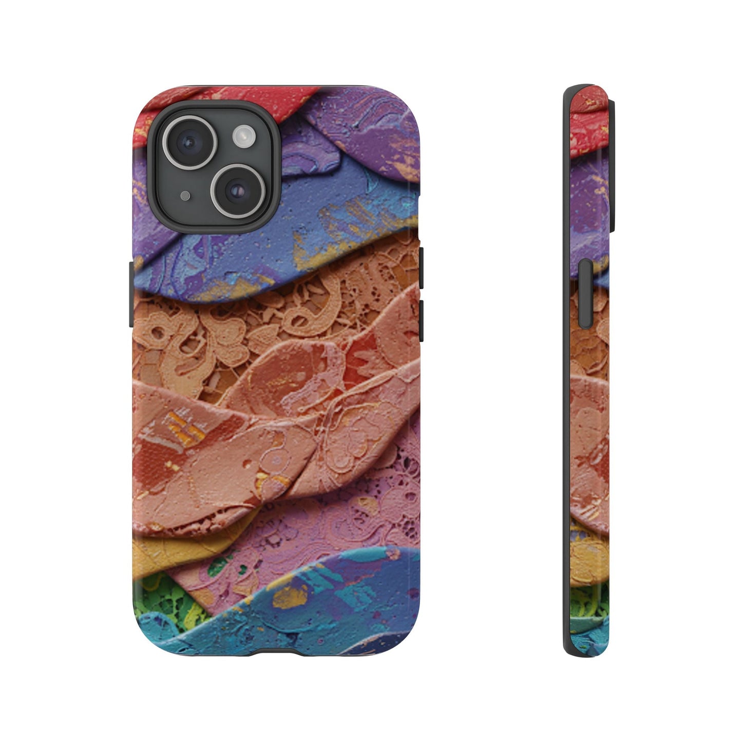 Abstract Painted Lace Tough Phone Case