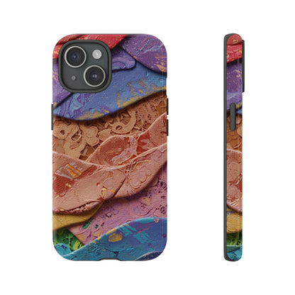 Abstract Painted Lace Tough Phone Case