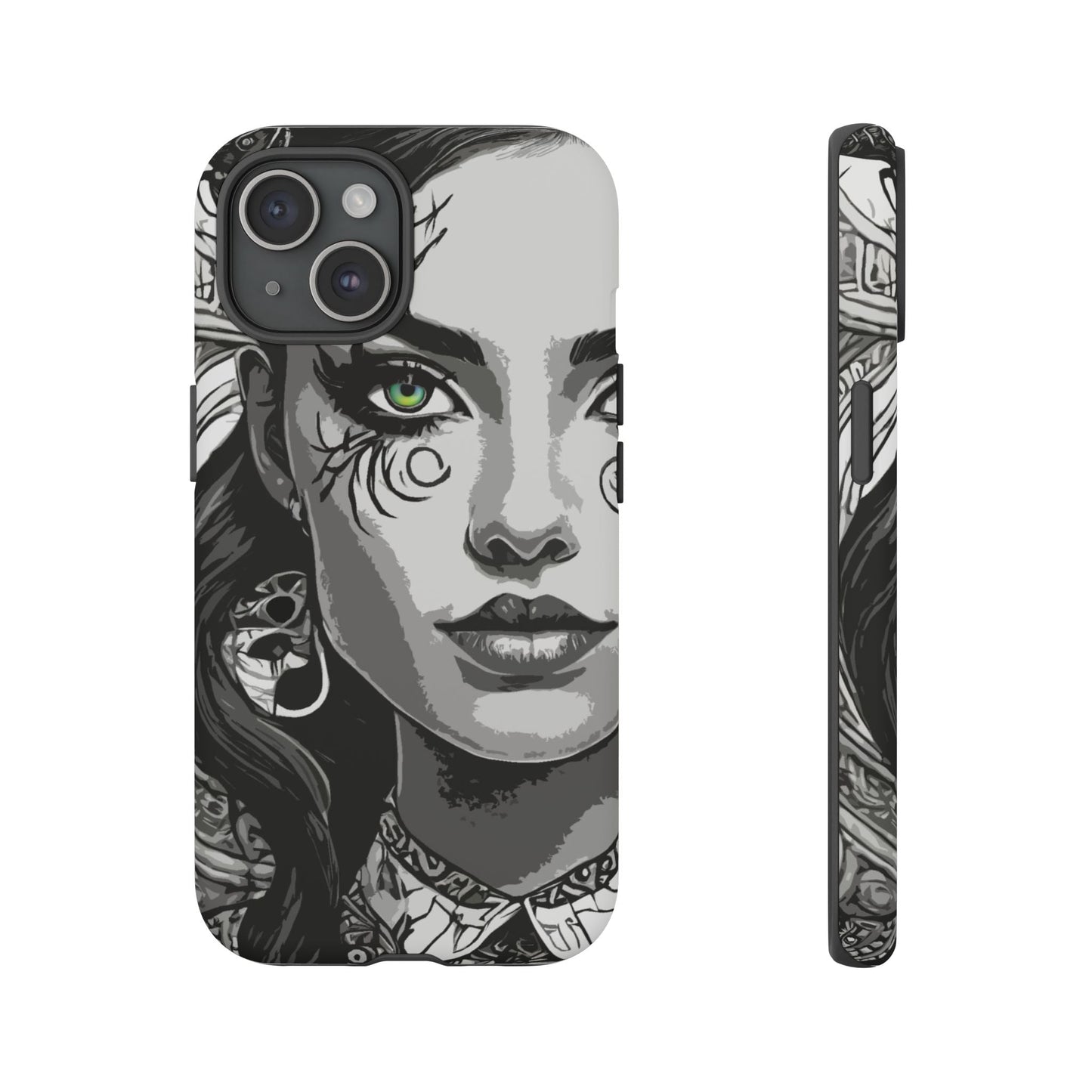 Green Eyed Devilish Beauty Tough Phone Case
