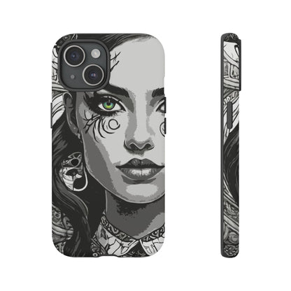 Green Eyed Devilish Beauty Tough Phone Case