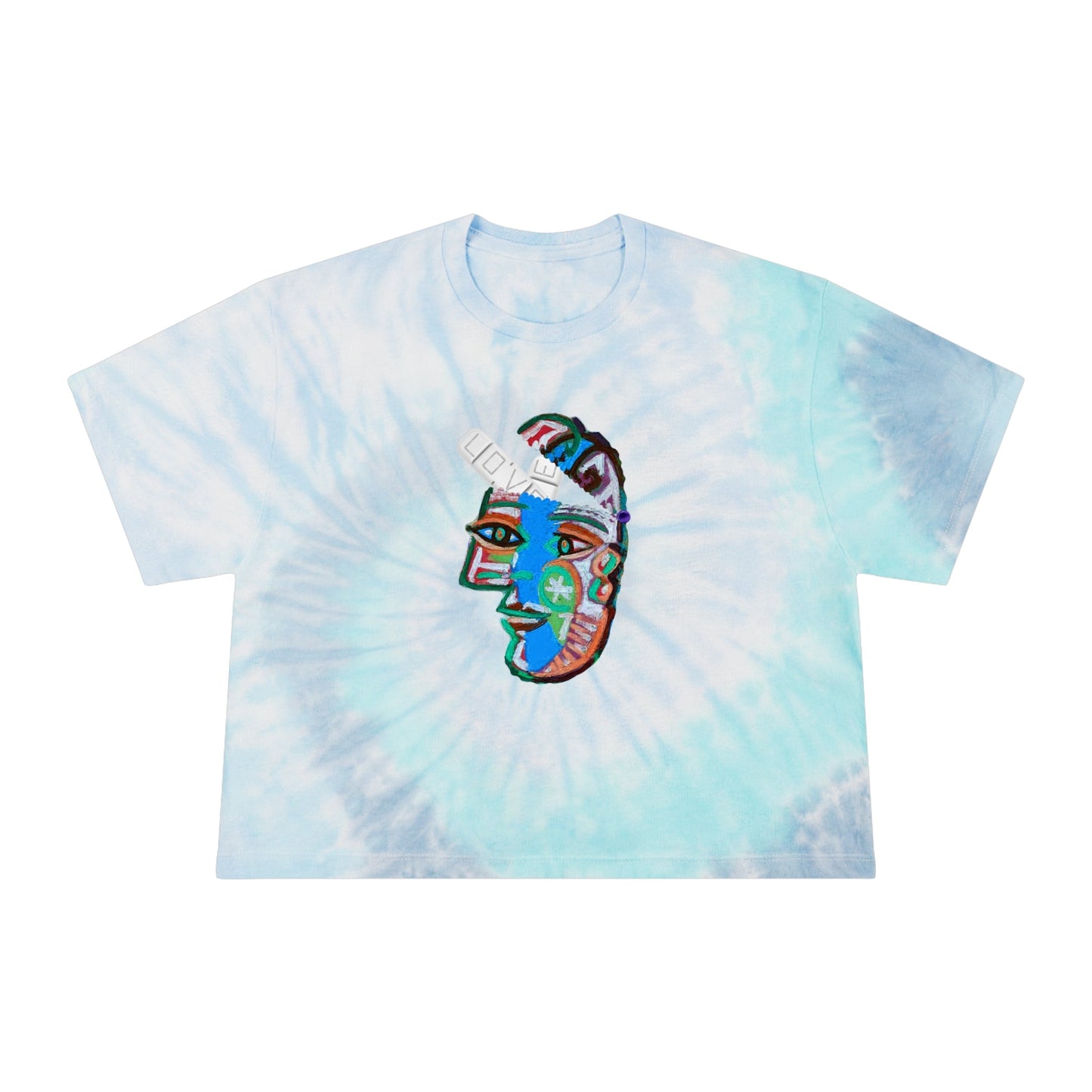LOVE PILL Women's Tie-Dye Crop Tee