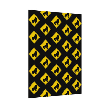 Warning Skater Rolled Poster