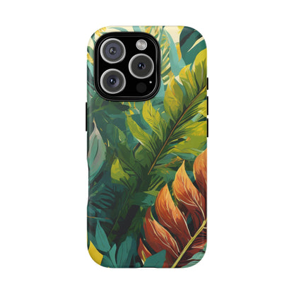 Tropical Leaf Tough Phone Case