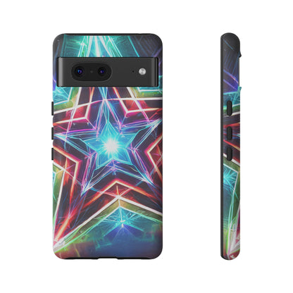 Neon Light Stars Tough Phone Case