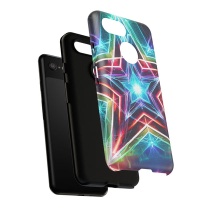 Neon Light Stars Tough Phone Case
