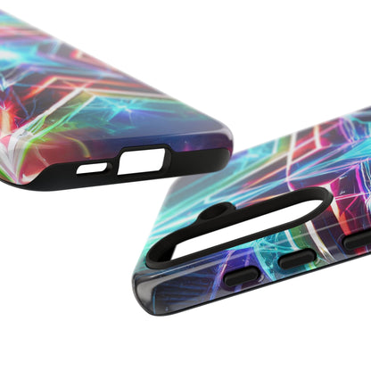 Neon Light Stars Tough Phone Case