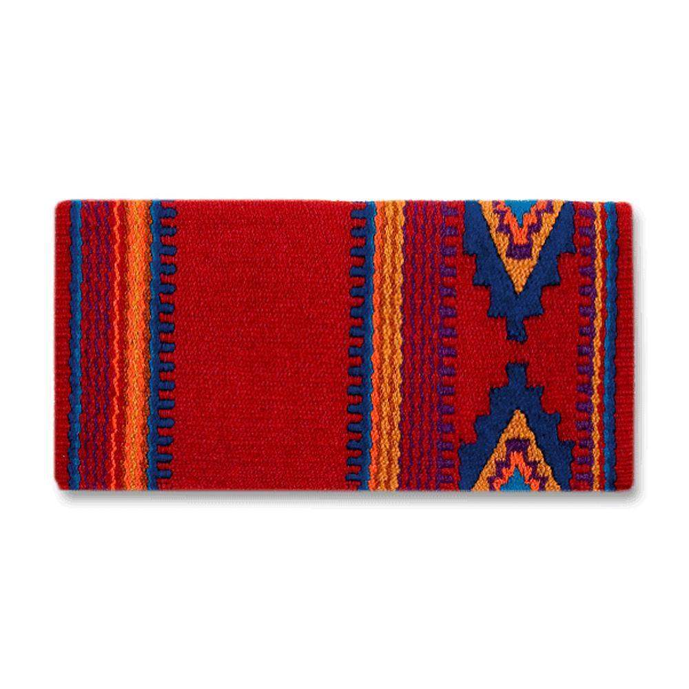 Mayatex 1461-4 Firecracker Saddle Blanket RED BLUE