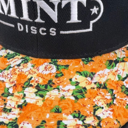 Flat Bill Snapback Hat - Fancy Print - Mint Discs