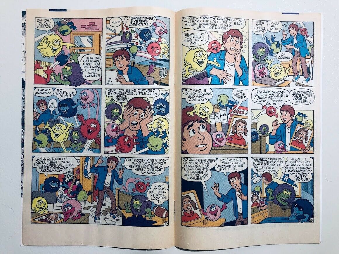 Koosh Kins #1, Oct. 1991, Archie Series comic book w/ extra sheet