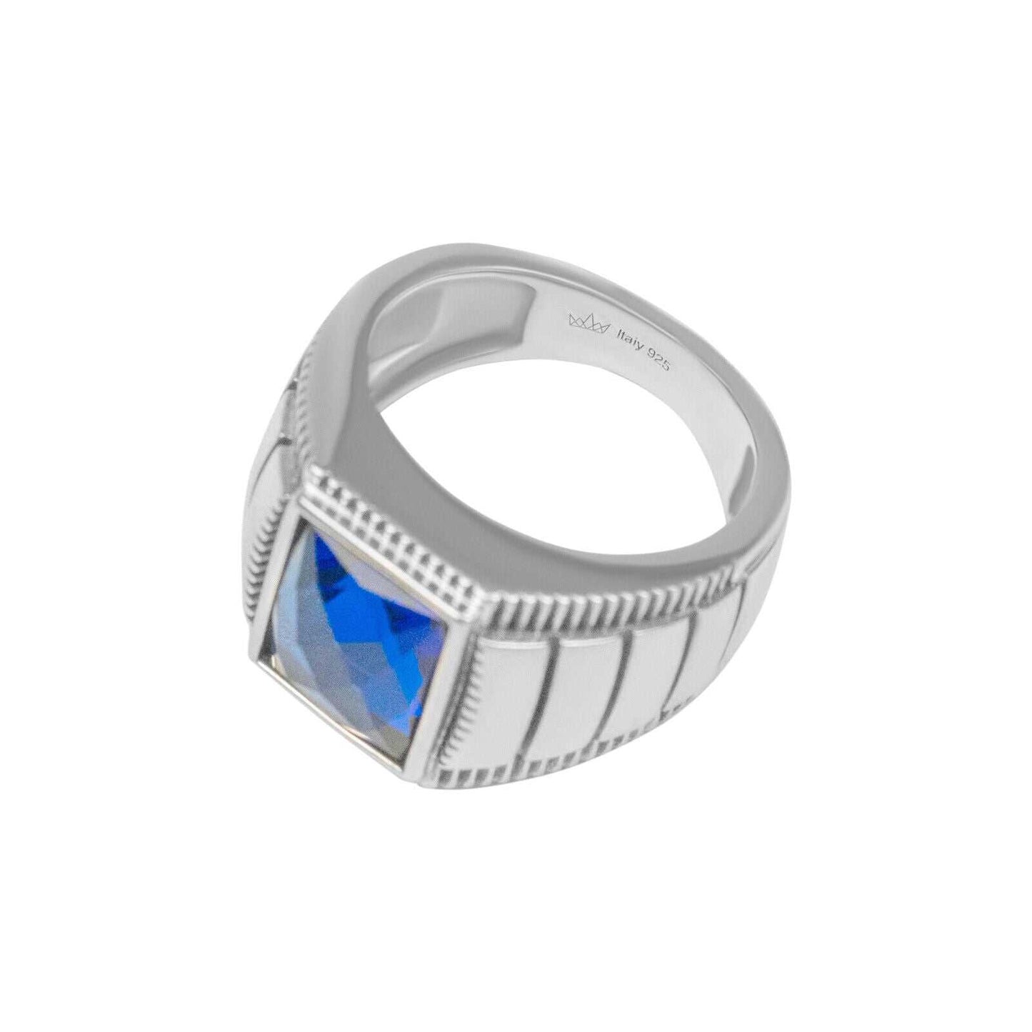 Bluu Crystal Ring - 925 Sterling Silver