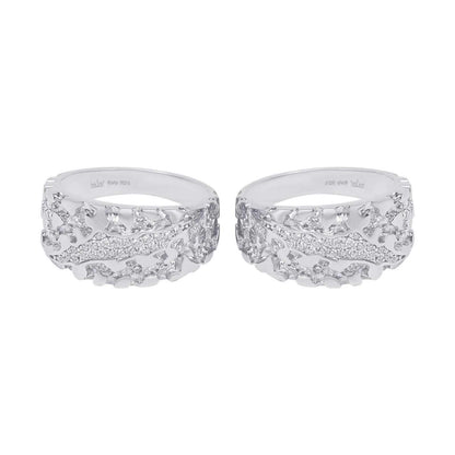 Men's Nugget Claw Mark Ring - 925 Sterling Silver