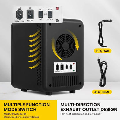 Enventor 4L Portable Mini Fridge for Skincare, Food, Office, Bedroom, and Travel