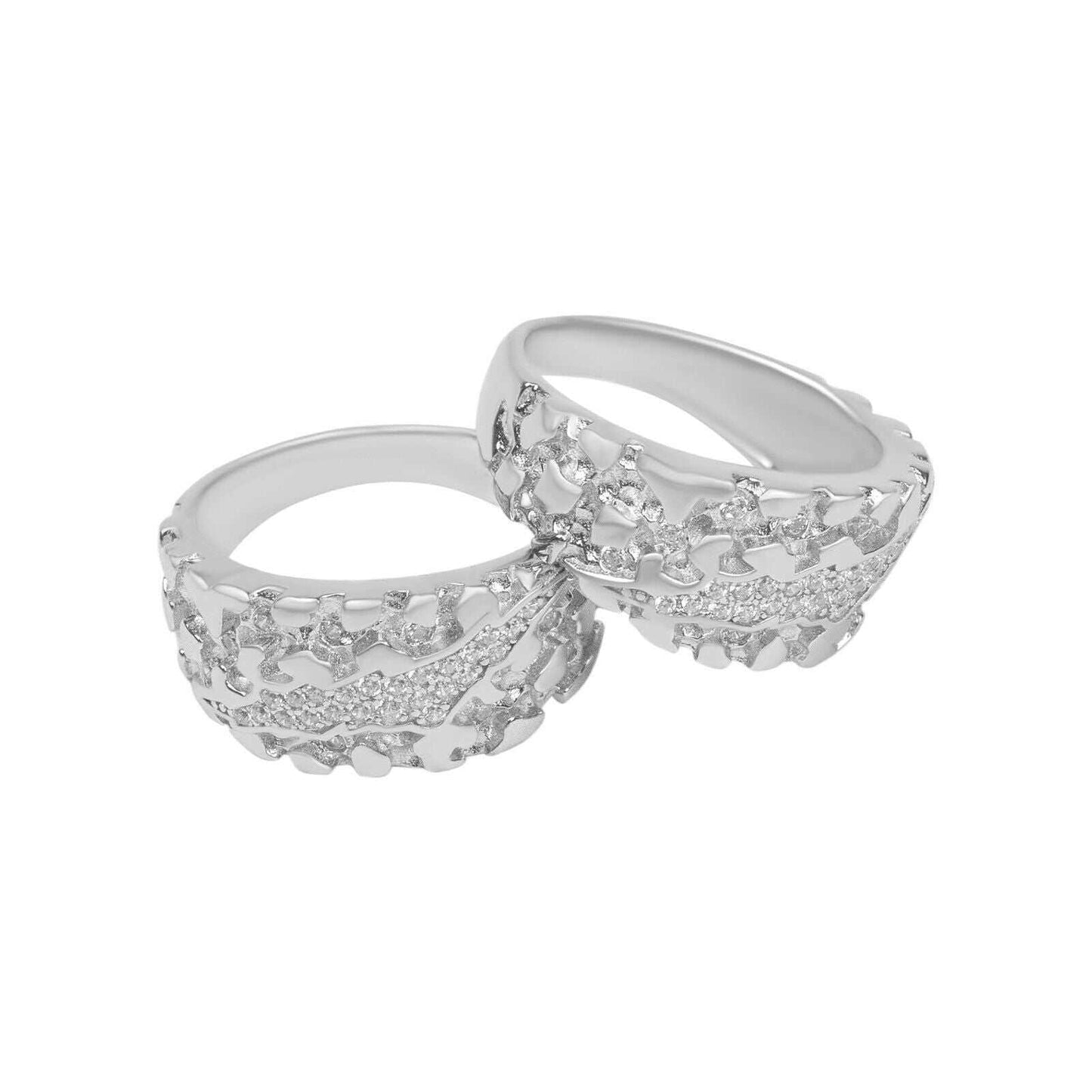 Men's Nugget Claw Mark Ring - 925 Sterling Silver