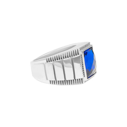Bluu Crystal Ring - 925 Sterling Silver