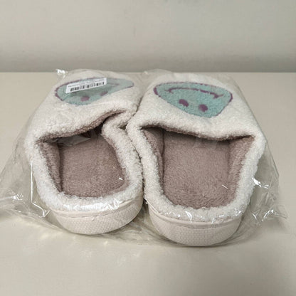 Womens Scuffs Slippers White Terrycloth Novelty Casual Flats US 10.5 - EUR 44-45 New
