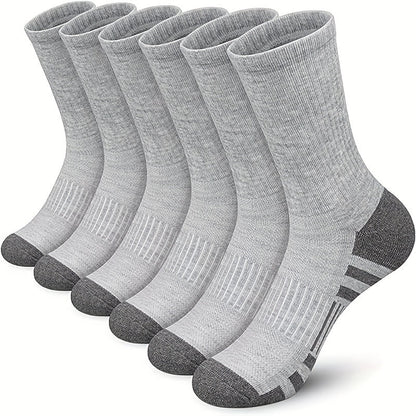 Maven Men's Breathable Crew Socks One Size 6 Pairs