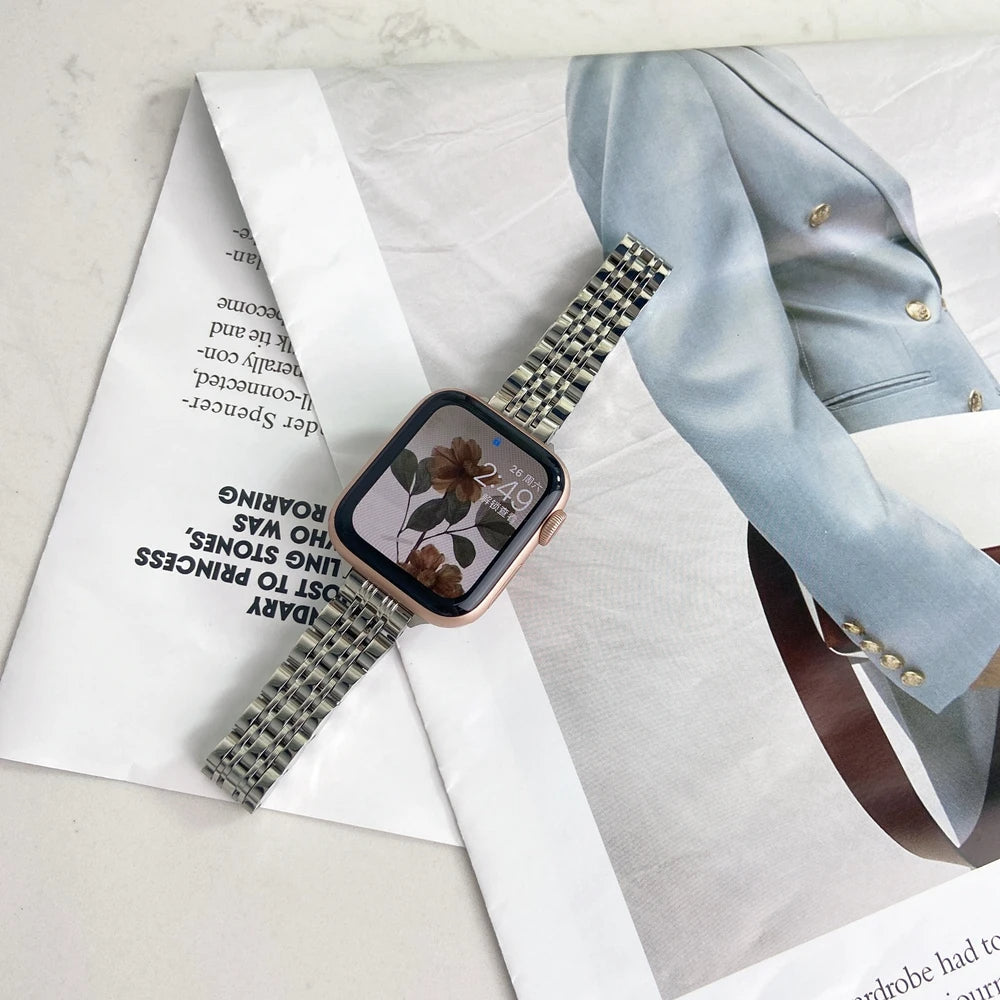 Stainless Steel Apple Bracelet Series 11/10/9/8/7/6/5/4/ SE / Ultra 1/2/3