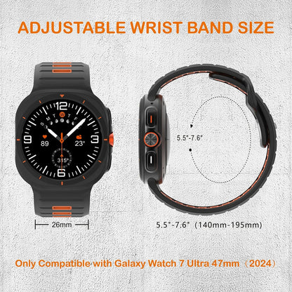 Silicone Samsung Galaxy Ultra Watch Band 47MM