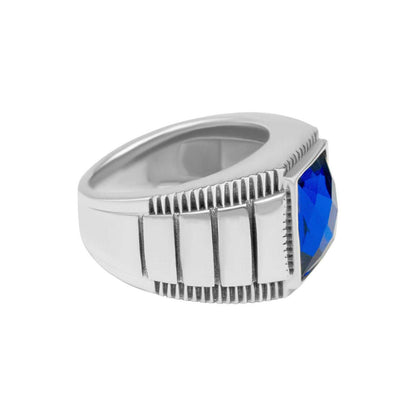 Bluu Crystal Ring - 925 Sterling Silver