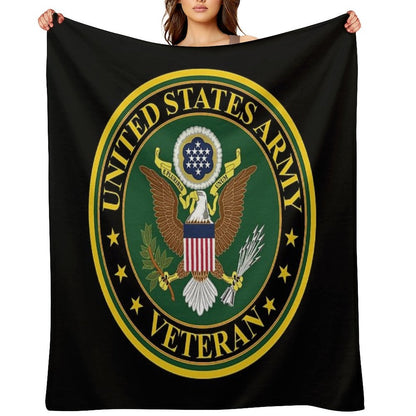 Army - US Army Veteran Throw Blanket