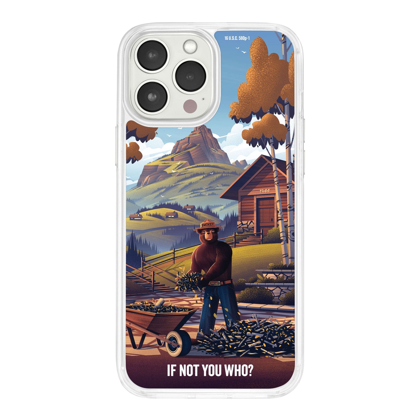 Smokey Bear Classic HD Apple iPhone 14 Series Mag-Safe Phone Case