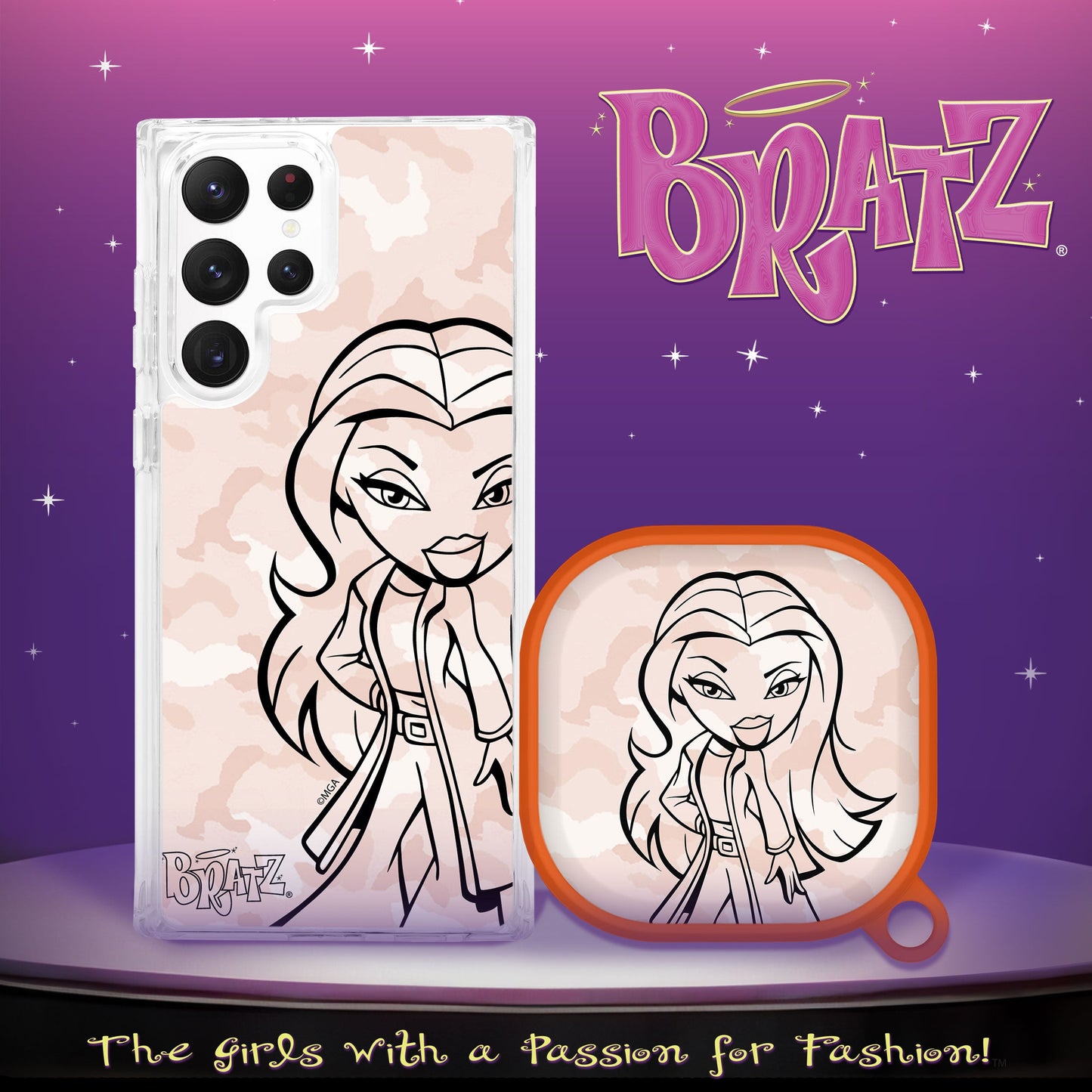Bratz® Passion For Fashion HD Samsung Galaxy S23 Series and Buds Pro Combo Package