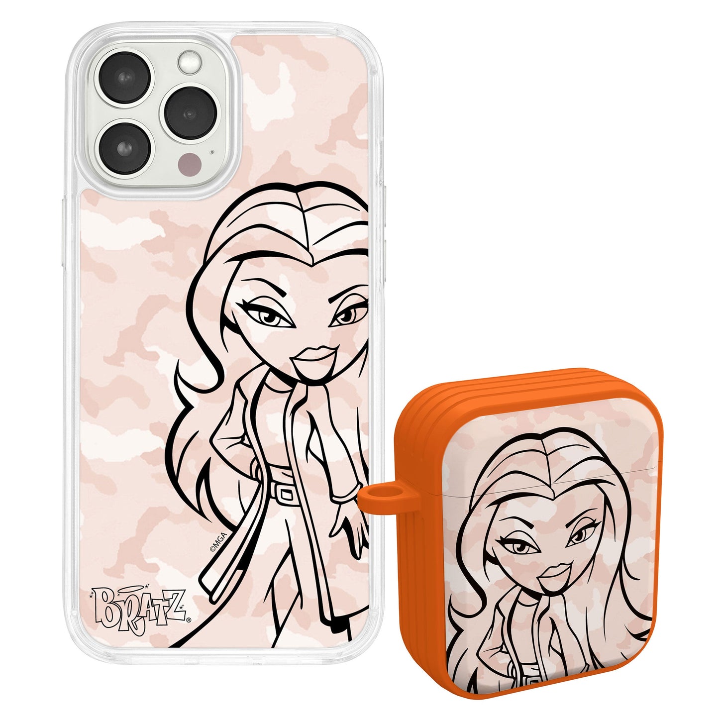 Bratz® Passion For Fashion HD Apple iPhone 14 Mag-Safe Phone Case and AirPods Gen 1 & 2 Combo Package