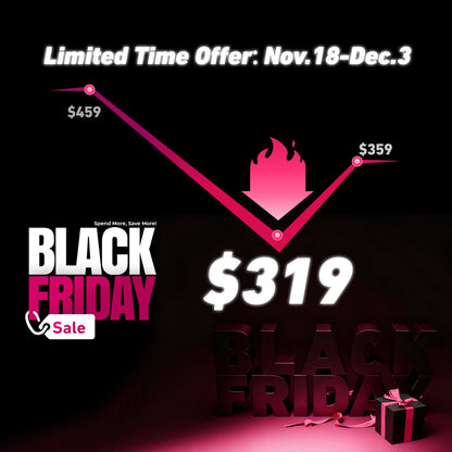 DeerRun All-New 2026 A1 Pro Move+ Smart Foldable Treadmill with 6% Incline & NFC | 350Lbs, 10mph, Black