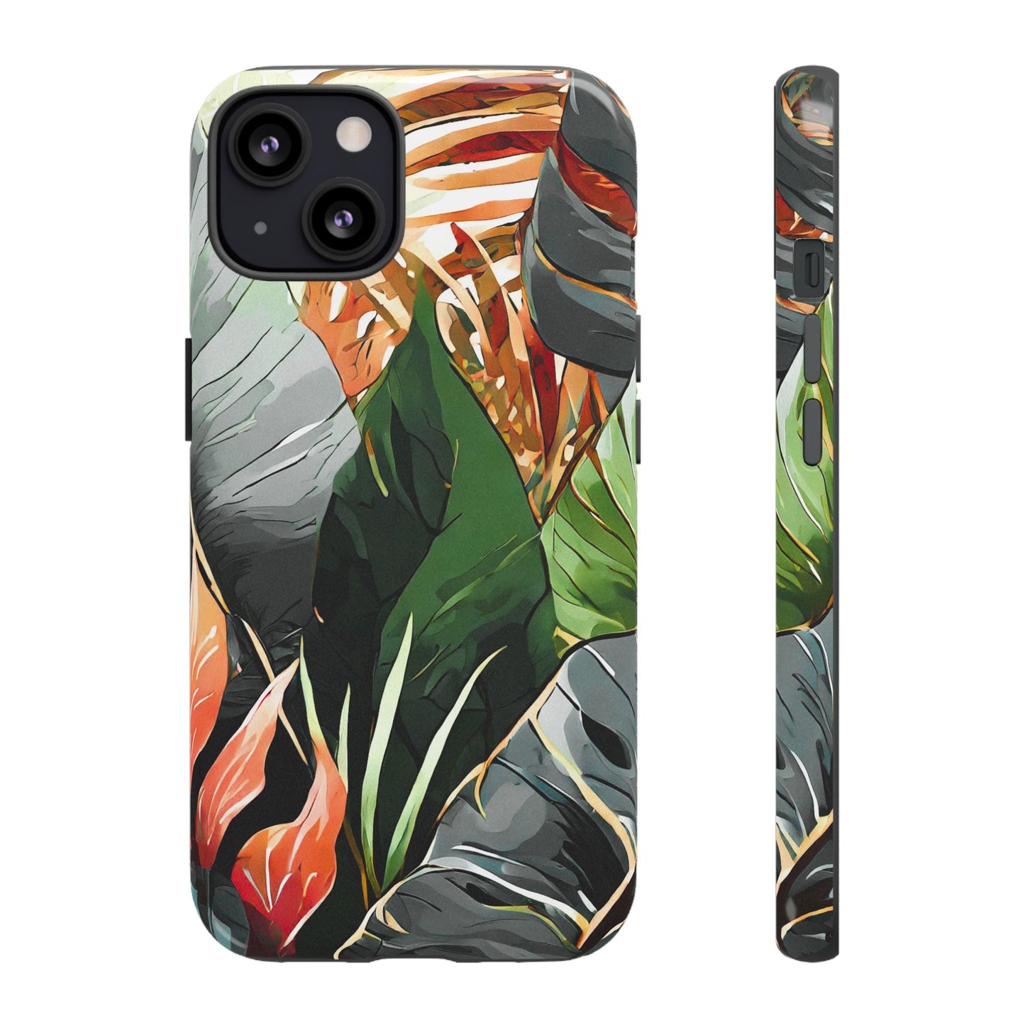Tropical Leaf Tough Phone Case