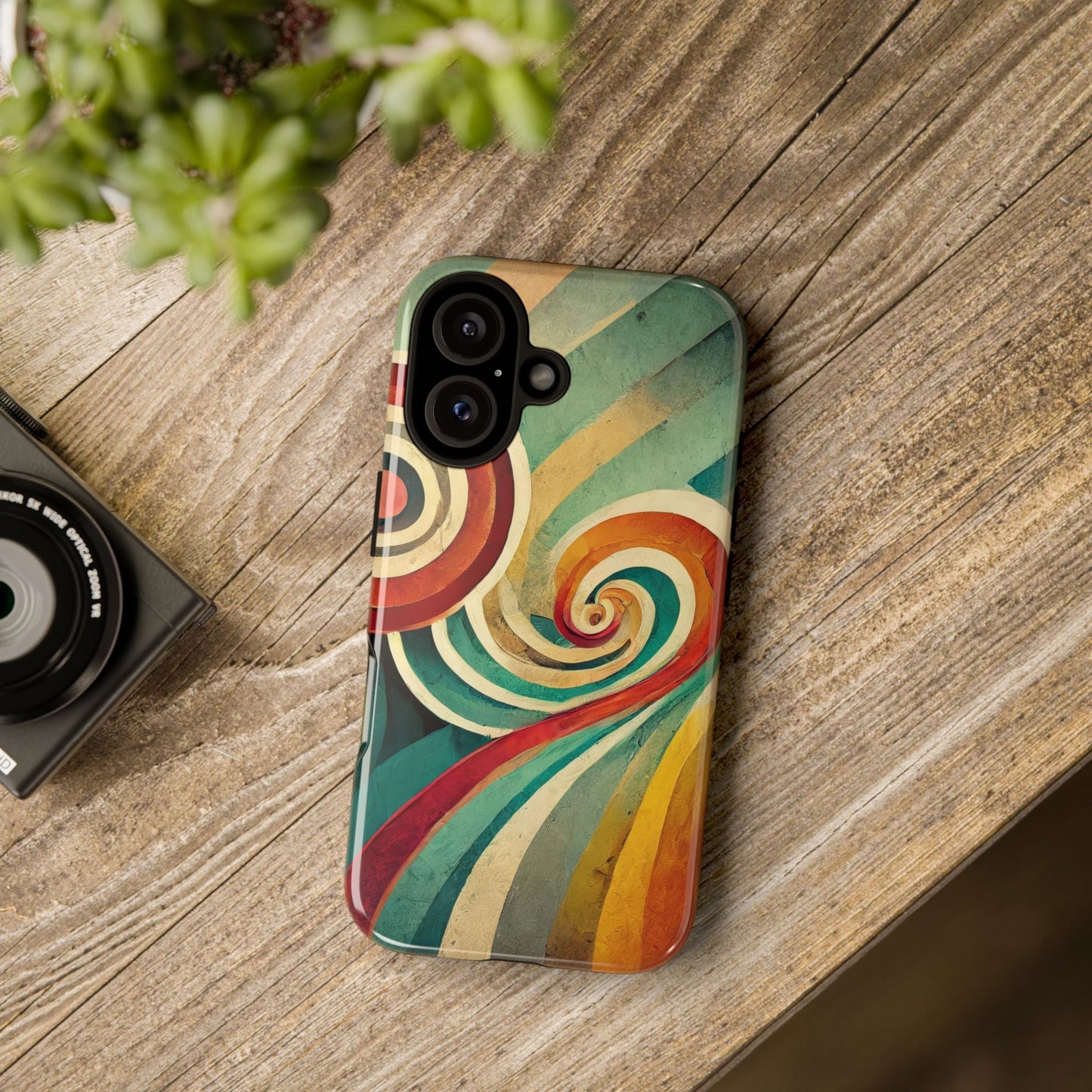 Colorful Swirl Tough Phone Case