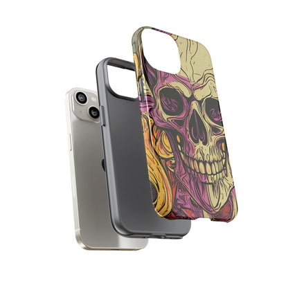 Abstract Purple Skull Tough Phone Case