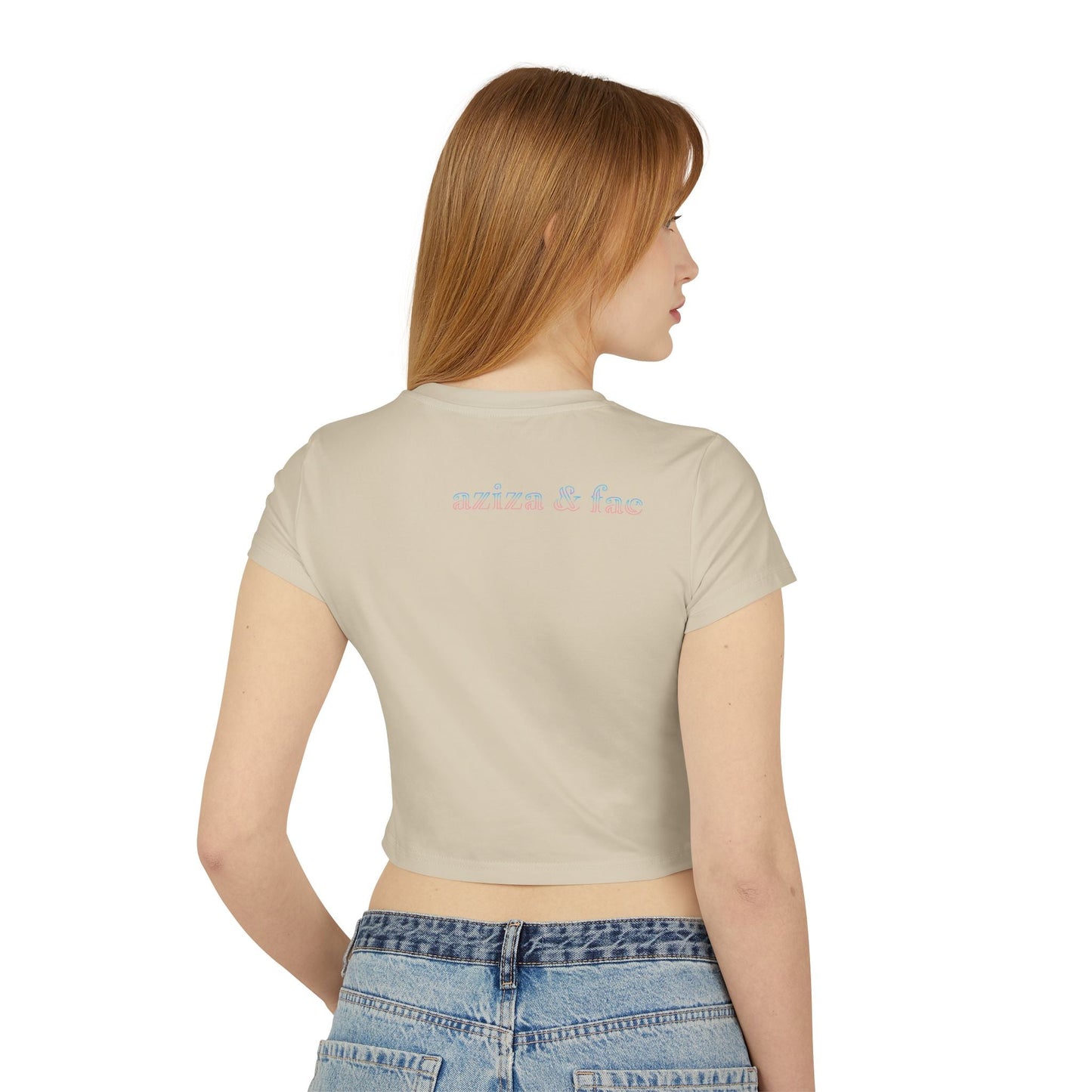 Nubian Kemet Polaroid Queen Women's Crop T-Shirt