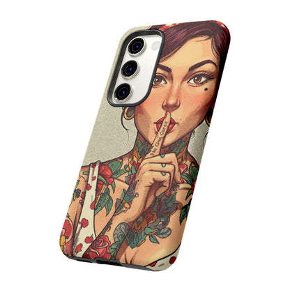 Shh No One Cares Tough Phone Case