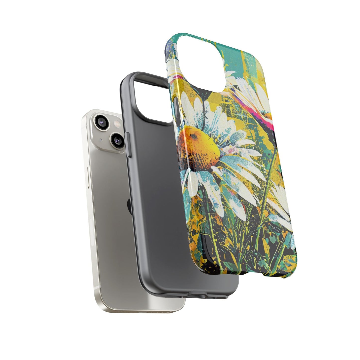 Colorful Daisy Floral Tough Phone Case