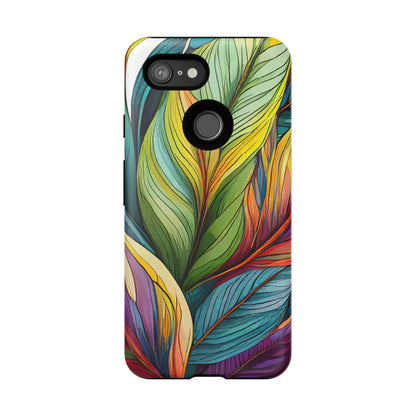Vibrant Tropical Leaf Tough Phone Case