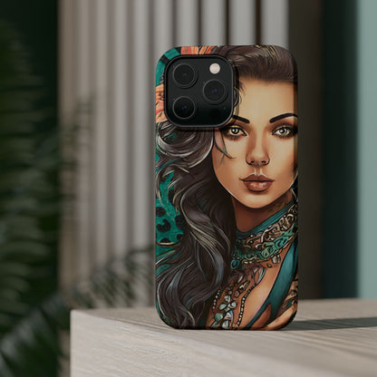 Vibrant Beauty Magnetic Tough Phone Case