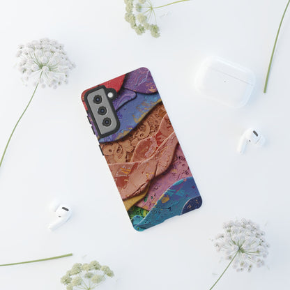Abstract Painted Lace Tough Phone Case