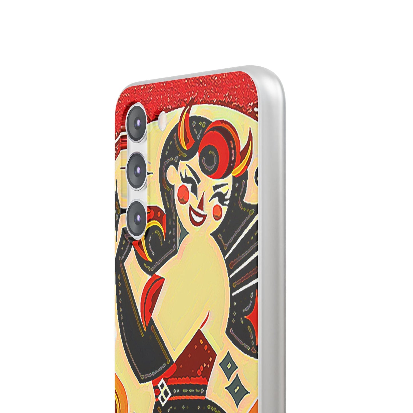 Red & Black Female Devil Flexi Phone Case