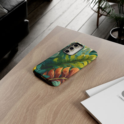 Tropical Leaf Tough Phone Case