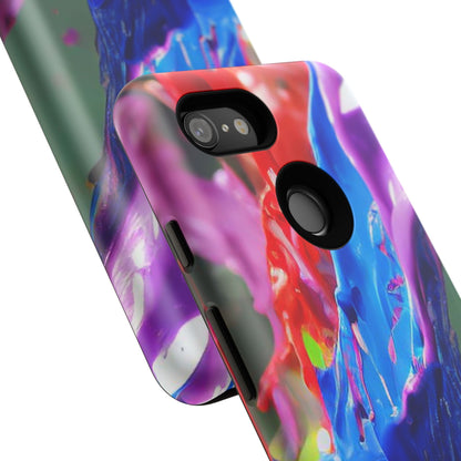 Vibrant Color Splash Tough Phone Case