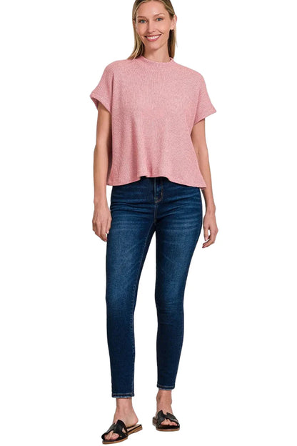 Sweater Boxy Top & Long Pants Set