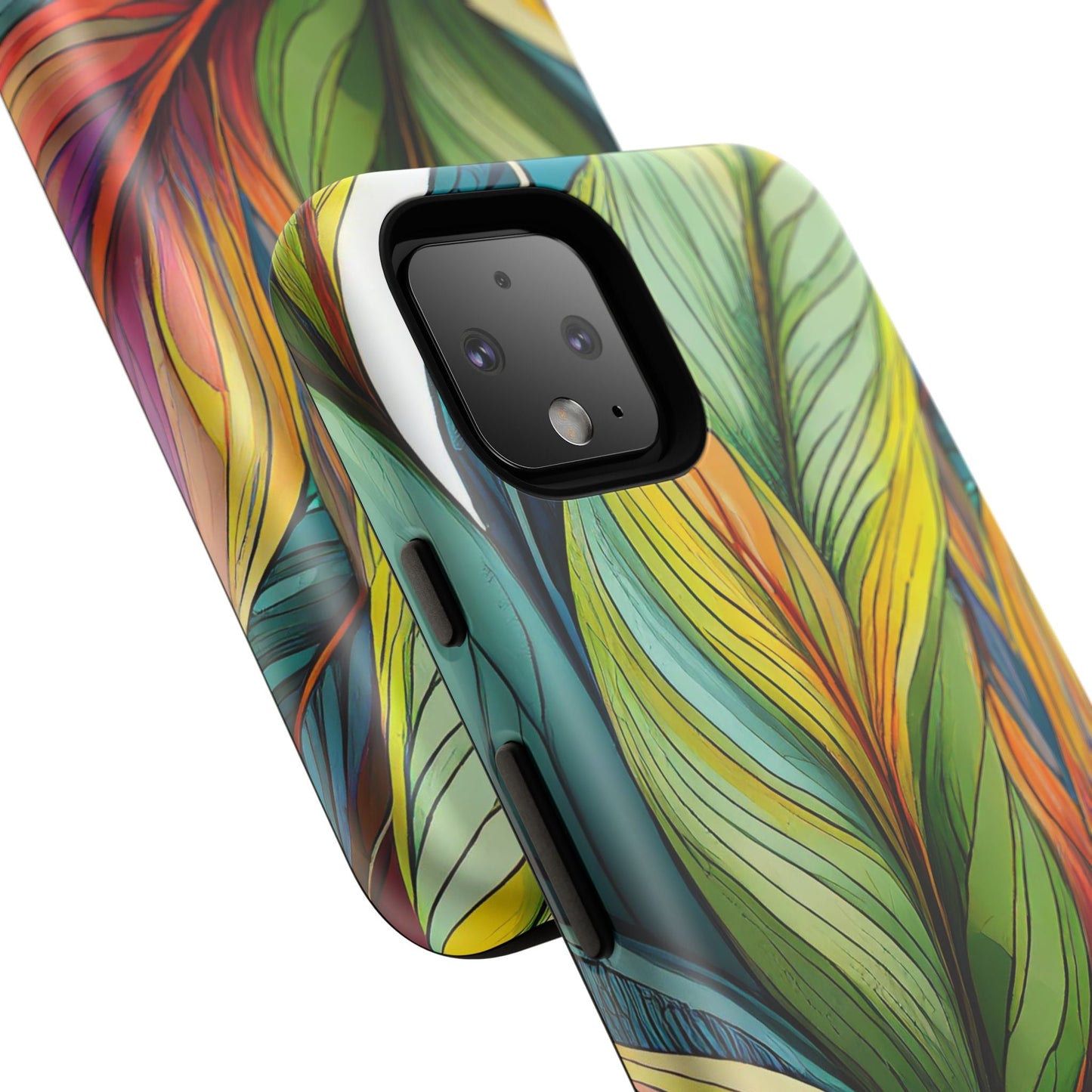 Vibrant Tropical Leaf Tough Phone Case