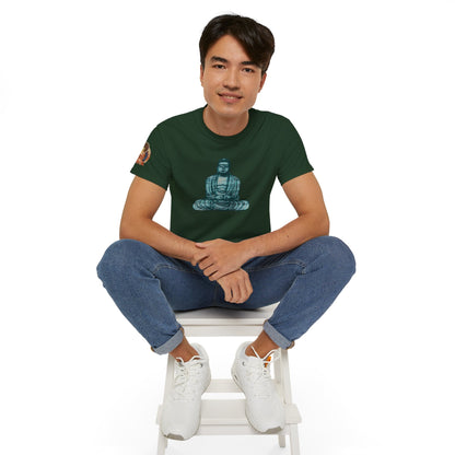 Fine Art Buddha Chalk Drawing Print Unisex Ultra Cotton Tee