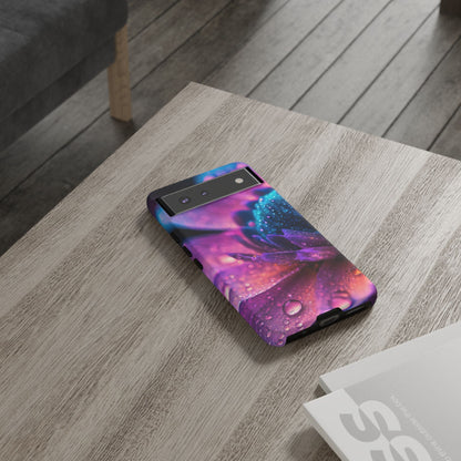 Vibrant Blue And Purple Flower Tough Phone Case