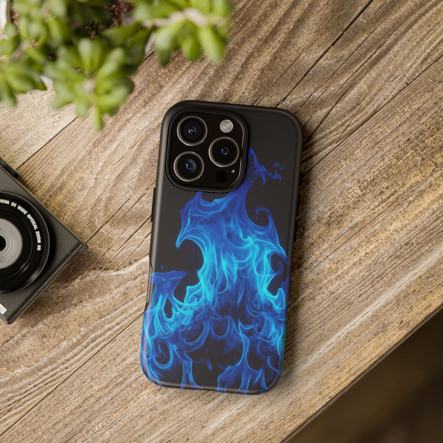 Blue Flames Tough  Phone Case