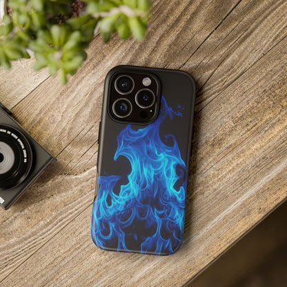 Blue Flames Tough  Phone Case