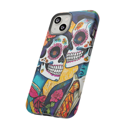 Loving Sugar Skull Couple Tough Phone Case