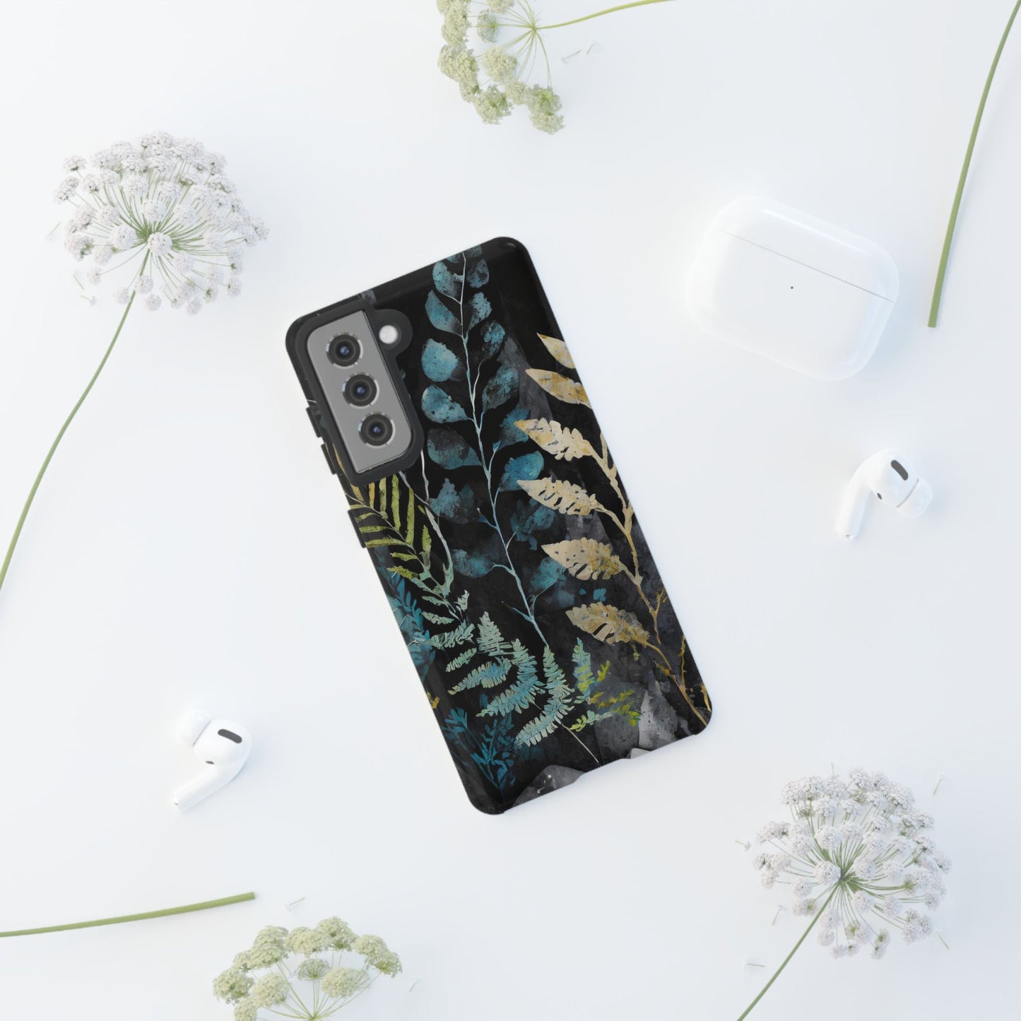 Dark Floral Tough Phone Case